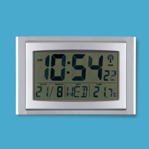 Digital Radio-controlled Desk & Wall Mounted Calendar Clock 2277