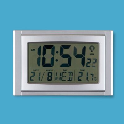 Reloj digital con calendario de pared y escritorio controlado por radio 2277