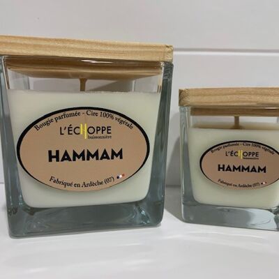 SCENTED CANDLE WAX 100% VEGETABLE SOYA - 8X8 190 G HAMMAM