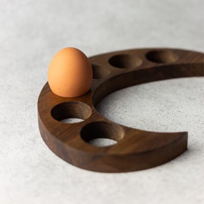 Wooden Egg Tray in Darkwood