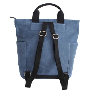 MARGELISCH sac à dos en toile Tacha 1 denim 5