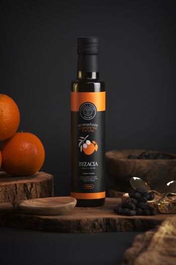 Olive oil flavored with fresh mandarin 3