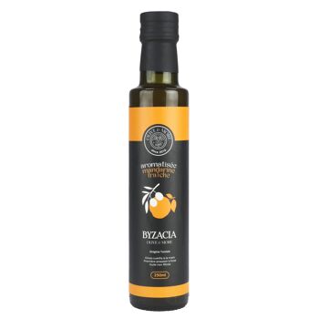 Olive oil flavored with fresh mandarin 4