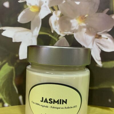 100% VEGETABLE WAX SCENTED CANDLE SOYA - JASMINE 180 G