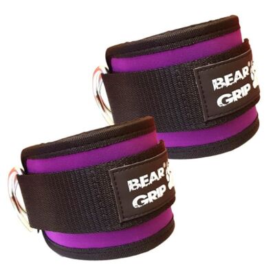 BEAR GRIP- ANKLE STRAPS FOR CABLES STRONG CLOSURE