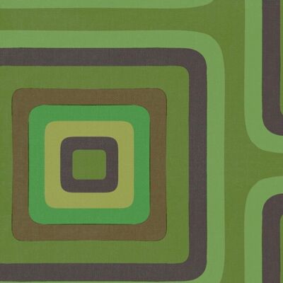 Papel pintado Retro Square Geometric - Viridian - NUEVO - Muestra