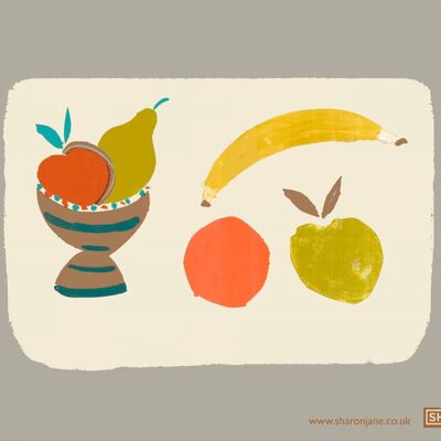Strofinaccio Frutta Bowl - Pietra
