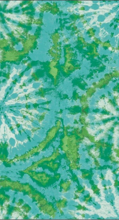 Tie dye circle Wallpaper - Aqua / Green - sample