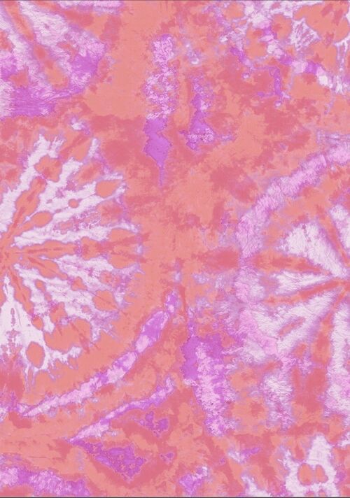 Tie dye circle Wallpaper - Pink / Lavender - roll