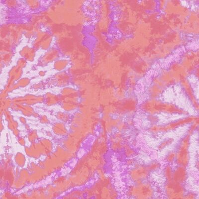 Tie dye circle Wallpaper - Pink / Lavender - roll