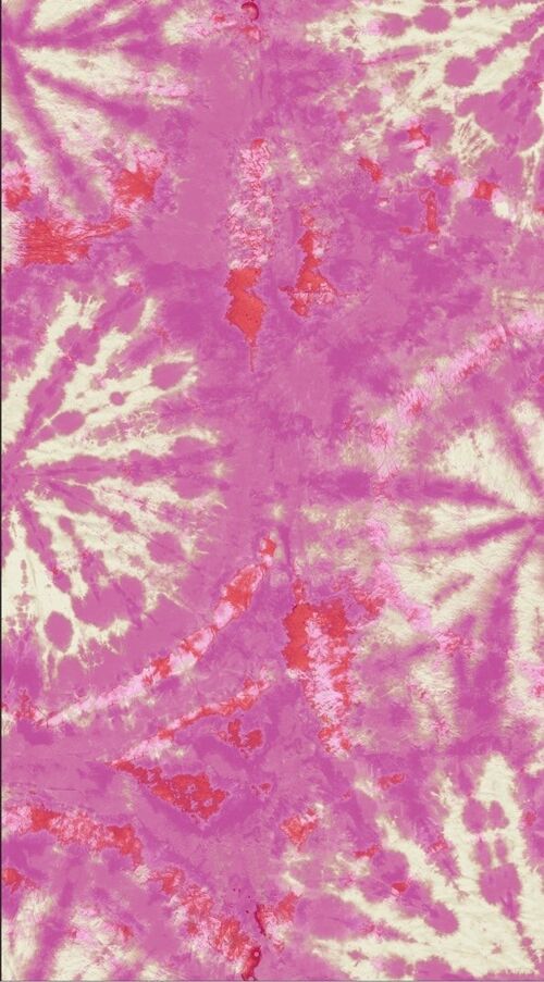 Tie dye circle Wallpaper - Cerise / red - sample