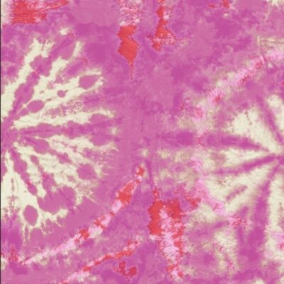 Tie dye circle Wallpaper - Cerise / red - sample