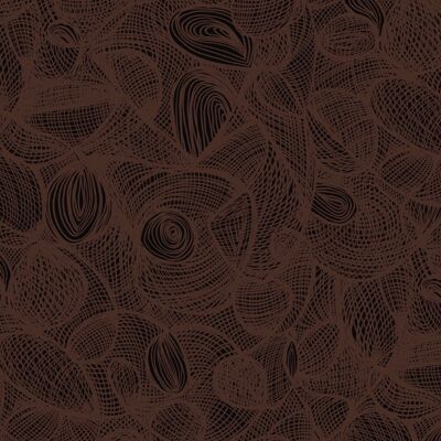 Scribble Wallpaper - Chocolate amargo - muestra