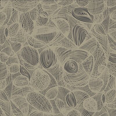 Scribble Wallpaper - Graphite + Latte - roll