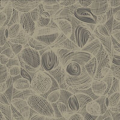 Papel pintado Scribble - Graphite + Latte - muestra