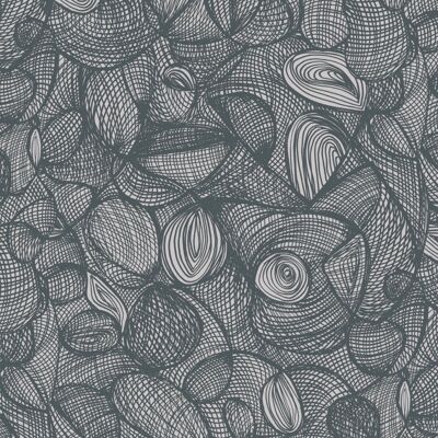 Scribble Wallpaper - White + Charcoal - roll
