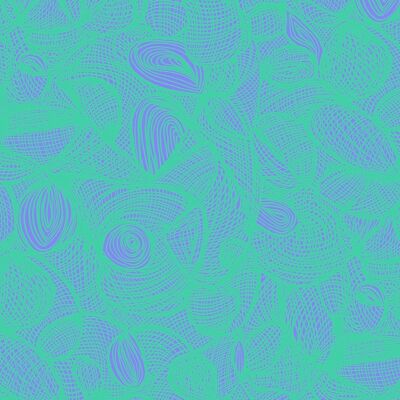 Scribble Wallpaper - Lilac + Jade - roll
