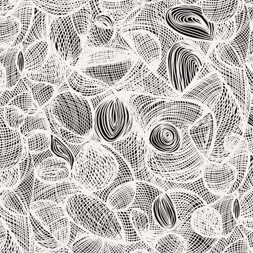 Scribble Wallpaper - Charcoal + White - roll