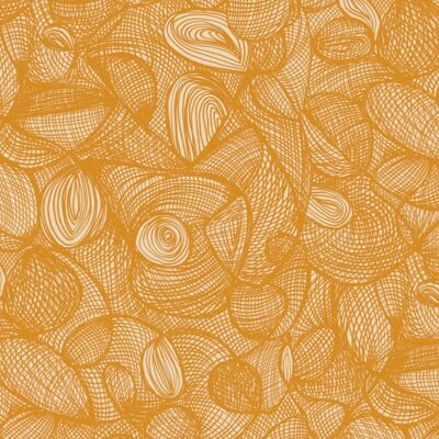 Papel pintado Scribble - Oro - muestra