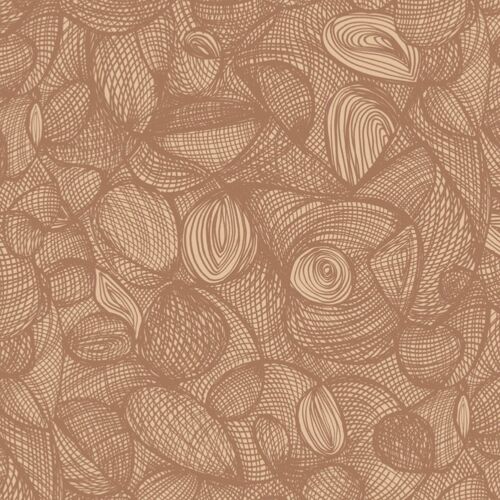 Scribble Wallpaper - Mushroom - sample
