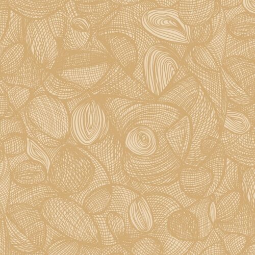 Scribble Wallpaper - Caramel - sample