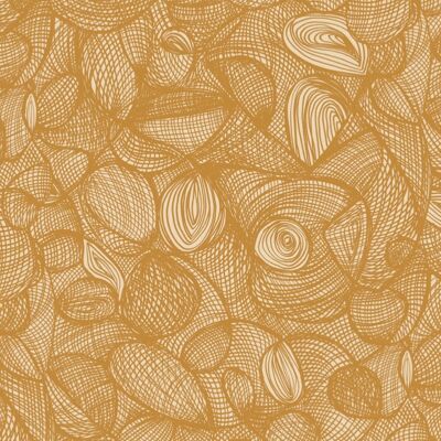 Papel pintado Scribble - Bronceado - rollo