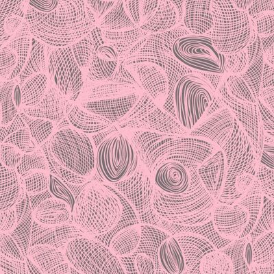 Papel pintado Scribble - Blush + Grey - muestra