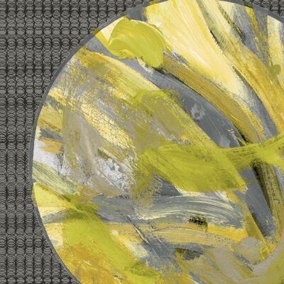 Abstract Circle Wallpaper - Yellow - roll