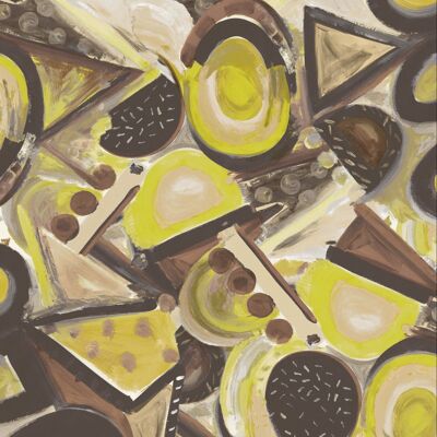 Sonia Wallpaper - Schokolade - Muster