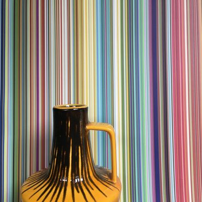 Papel pintado Fine Stripe - Multicolor - rollo