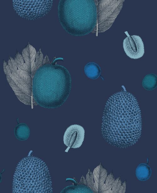 Tropical Fruit Wallpaper - Blueberry - Sample
