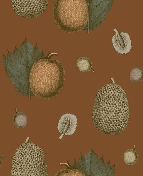 Tropical Fruit Wallpaper - Ginger - Sample