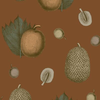 Tropical Fruit Wallpaper - Ginger - Sample