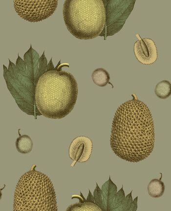 Papier Peint Fruits Tropicaux - Papaye - rouleau