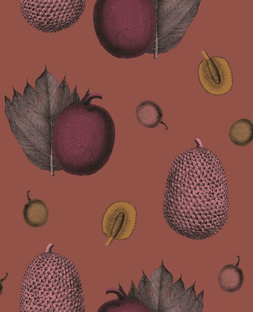 Tropical Fruit Wallpaper - Raspberry - roll