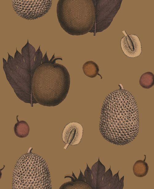 Tropical Fruit Wallpaper - Cocoa - Sample
