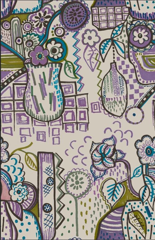 Still Life Wallpaper - Lavender - roll