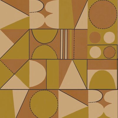 Taking Shape Wallpaper – Ocker & Ton – Muster