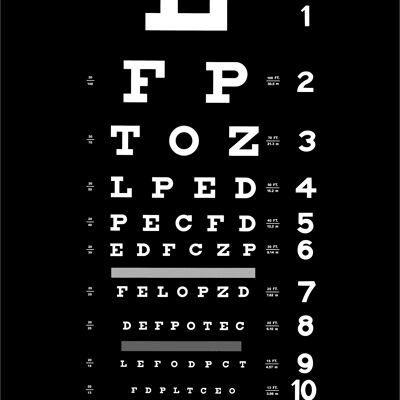 Eye Test Tea Towel