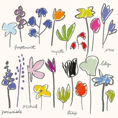 ˜ Color Flowers™-Grußkarte