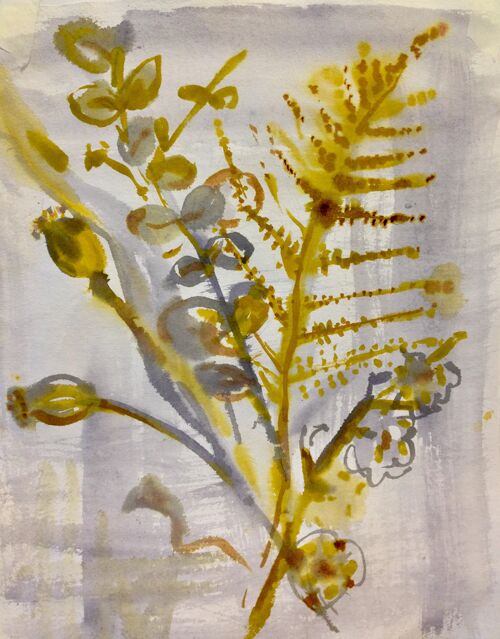 Ferns Watercolour Painting - Unframed
