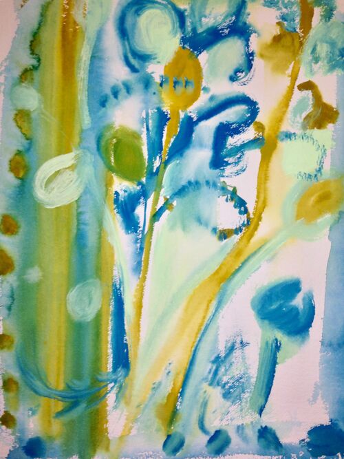 Sprig Watercolour Painting - Unframed