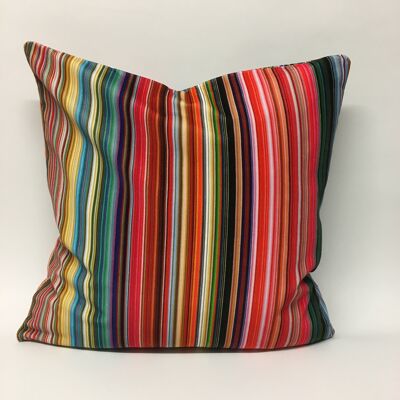 Candy Stripe Velvet Cushion - Cushion and pad