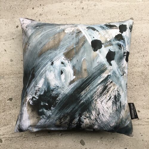 Monochrome abstract Cushions - 28cm - Brushmarks