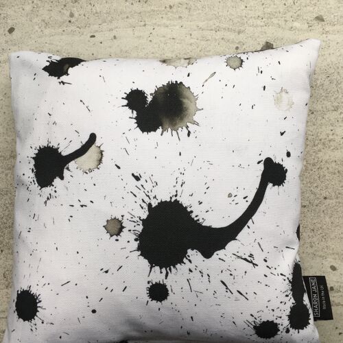 Monochrome abstract Cushions - 28cm - Splatter