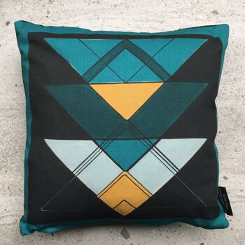 Mini Coussin Triangle Bleu Sarcelle - Maintenant 10,00 £