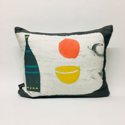 Naive Fruit - Coussin bouteille gris