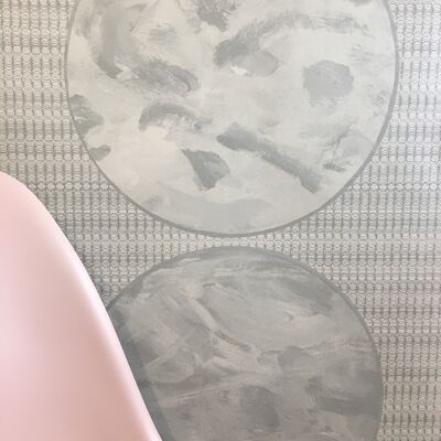 Large Abstract Circle Wallpaper - Pearlescent