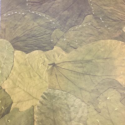 Stitched Leaf Wallpaper 2 - sample