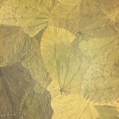 Stitched Leaf Wallpaper 2 - Autumnal